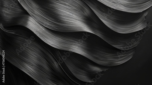 black and white of a wavy background. generative ai