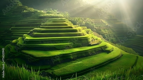 Banaue Rice Terraces - northern Luzon, UNESCO world heritage in Philippines.