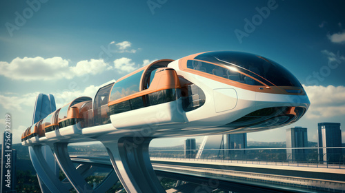 Hovering monorail