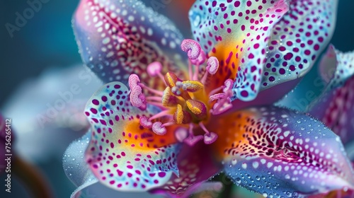 A colorful flower with unusual_colors