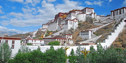 Potala Palace architecture in Tibet