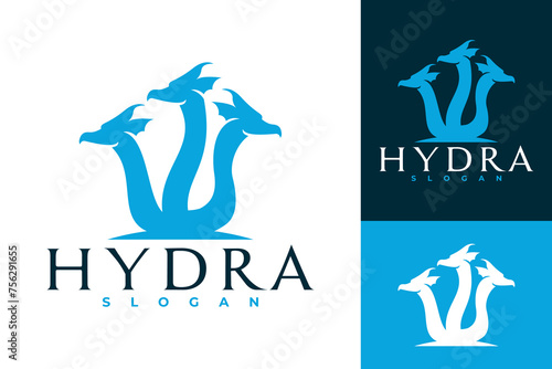 Hydra Dragon Logo Design