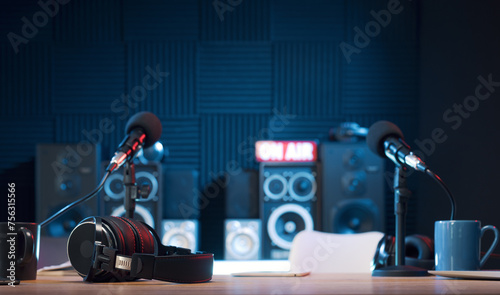 Radio broadcasting station professional equipment