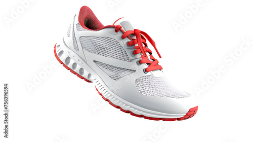 One sport sneaker isolated on transparent background