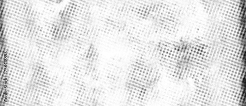 Grunge, fondo abstracto retro con textura de semitono de color o banner en tonos grises. Ilustración abstracta de textura de papel sucio y manchado con efecto de periodico.