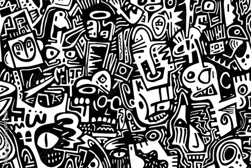 Kreative Doodles: Hintergrunddesign für inspirierende Wallpaper
