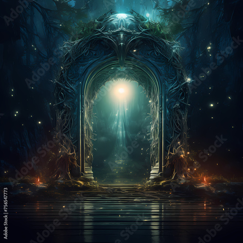 Magical doorway leading to parallel dimensions. 