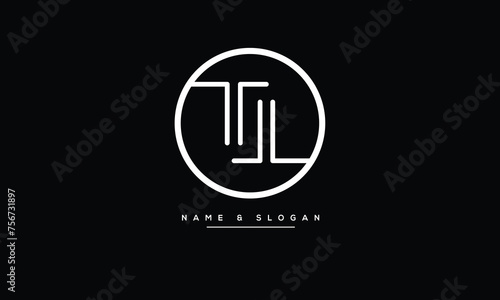 T, TT, Abstract Letters Logo Monogram