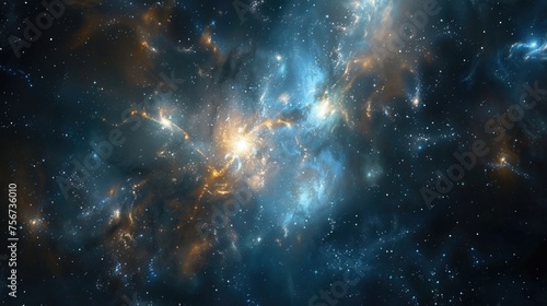 A stunning image of a galaxy with stars in the background. Perfect for astronomical projects