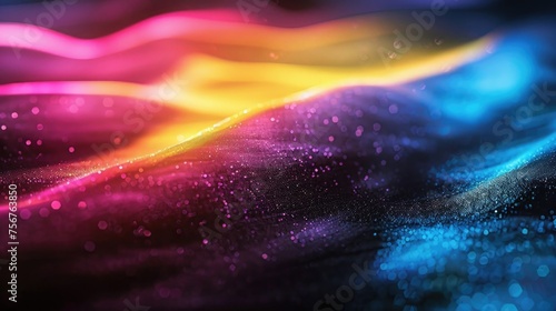 A close-up shot of a blurry background with vibrant lights. Ideal for adding a touch of abstract beauty to your design projects