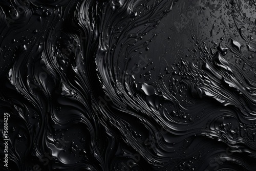 A dark textured background with water droplets, sidelight