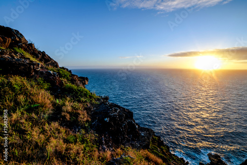 Hawaiian sunrise in O'ahu, Hawaii
