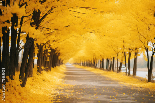 銀杏, 銀杏並木, 並木道, 秋, 道路, 美しい風景, gingko, gingko boulevard, autumn, road, beautiful scenery