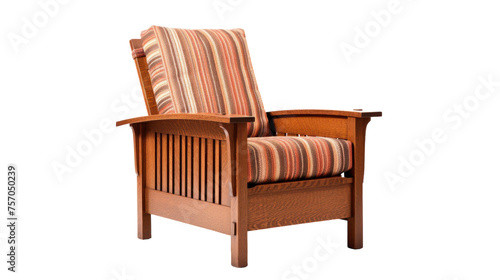 Classic Morris Chair Study on isolated background