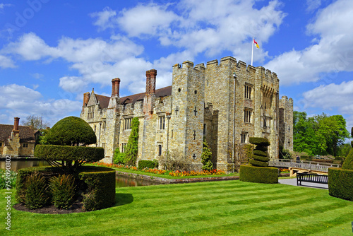 Hever castle in England and its beautiful surroundings