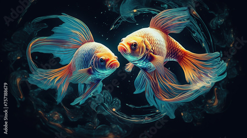 Pisces the Fish Zodiac Sign Generative AI