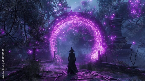 Arcane Rift Entrance pulsating magical gateway