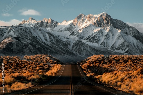 Beautiful scene of nature mountains