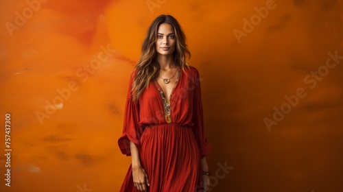 Maxi Dress Chic A 30-Year-Old Woman Embraces Boho Style