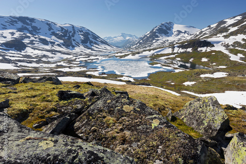 Blick ins Gravdalen, Jotunheimen Nationalpark, Sogn og Fjordane, Norwegen