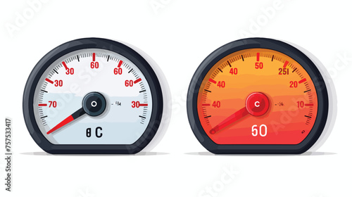 Fuel indicators gas meter. Gauge vector tank full i