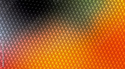 Orange and black cube texture background