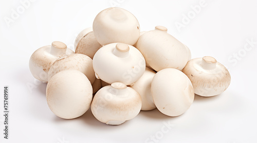 Fresh White Button Mushrooms - Vegetables Collection
