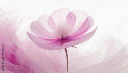 Abstrakcyjny różowy kwiat