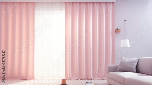 Remote controlled motorized curtains with sunlight sen