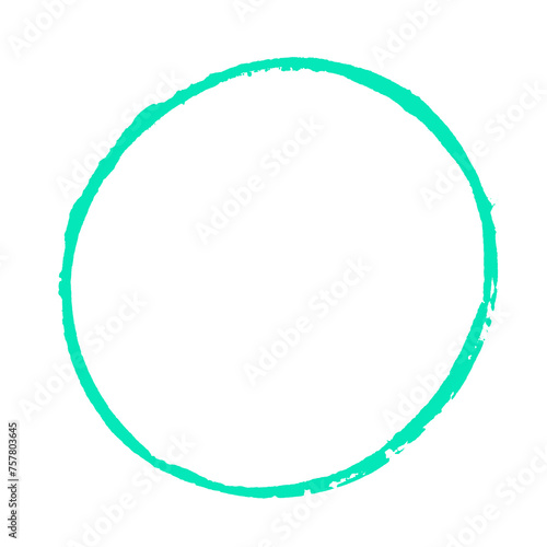 Handgemalter Kreis Hintergrund mit blau grüner Farbe
