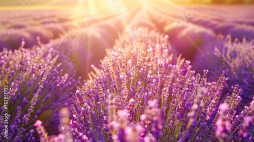 serene lavender field, conveying tranquility and the essence of relaxation.