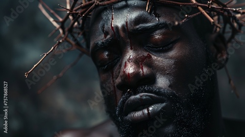 Black Jesus: A Dramatic Portrayal of the Passion of Christ Generative AI