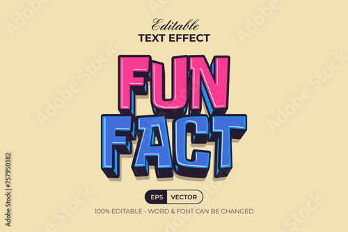 Fun Fact Text Effect