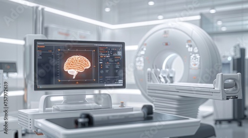 State-of-the-Art MRI Scanner Integrated with Advanced Brain-Computer Interface A Neurological Examination Journey