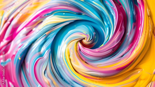 Colorful abstract painting. Hand painted background with vibrant colors.