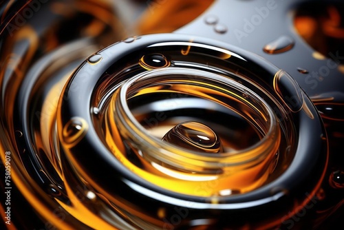 The world of motor oil clarity, where the consistency is crystal clear. The purity and clarity of the motor oil, emphasizing its pristine composition.