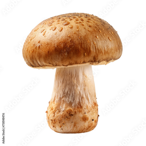 Porcini mushroom isolated on Transparent background.