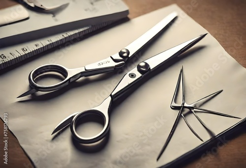 Scissors are a small cutting tool with two sharp blades that are screwed together. You use scissors for cutting things such as paper and cloth ,I believe more in the scissors than I do in the pencil 