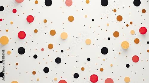 Geometric background with polka dot patterns