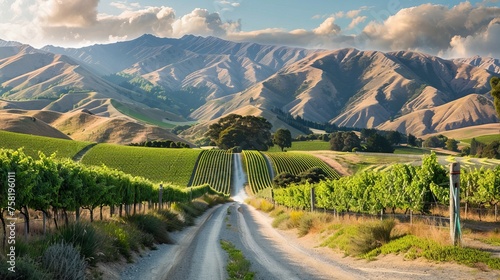 Scenic drive: queenstown to wanaka via crown range, capturing the majestic landscape of rocky mountains and serene grasslands