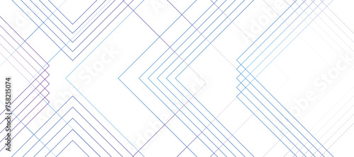 Abstract Blue Geometric squares with modern technology design. Futuristic digital landscape with lines. Concept for dynamic websites, striking posters, and business booklets. 