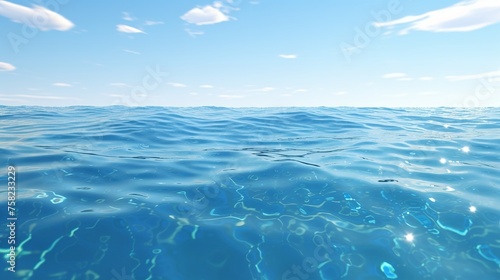 Sea water surface cut out, 8k, photorealistic.