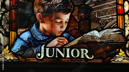 child with word junior