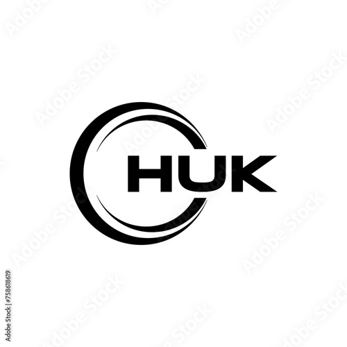 HUK Letter Logo Design, Inspiration for a Unique Identity. Modern Elegance and Creative Design. Watermark Your Success with the Striking this Logo.