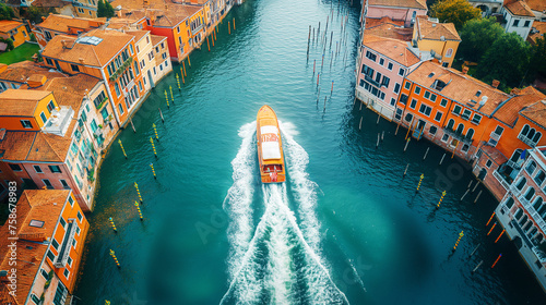 Wonders of Venice on a colorful day.