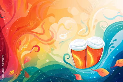 abstract background for National Beer Day