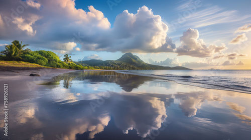 martinique france beach landscape