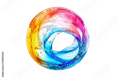 Rainbow Bubble Pure on transparent background,