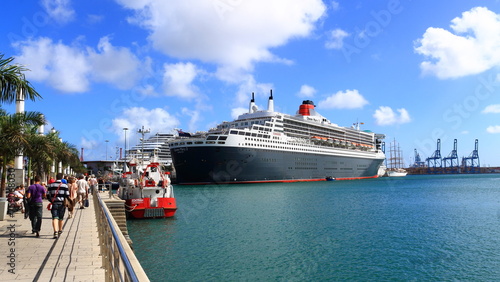 Transatlantic moored in the port of Las Palmas de Gran Canaria