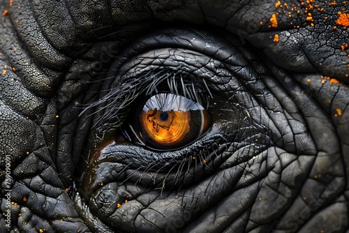 Stunning Detail of an African Elephants Eye